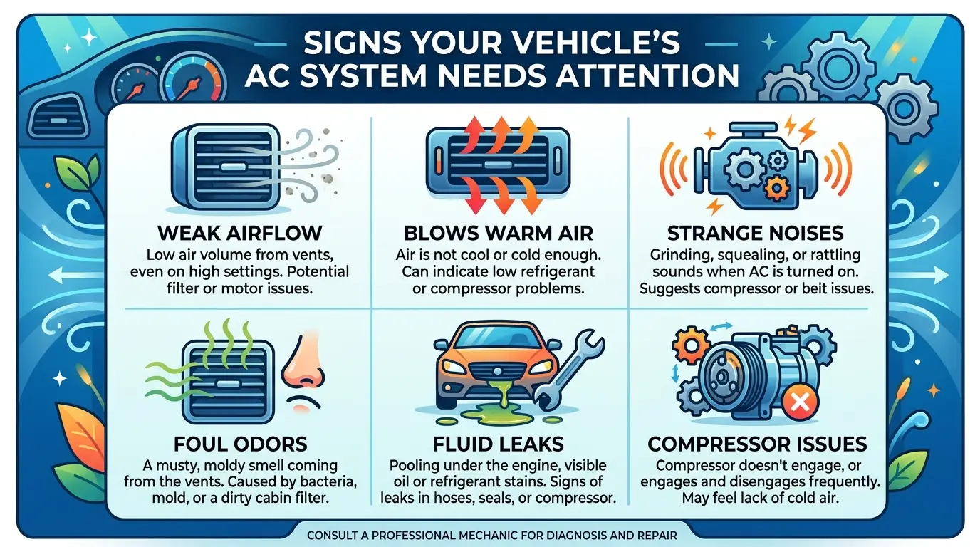 Signs Your Vehicle's AC System Needs Attention
