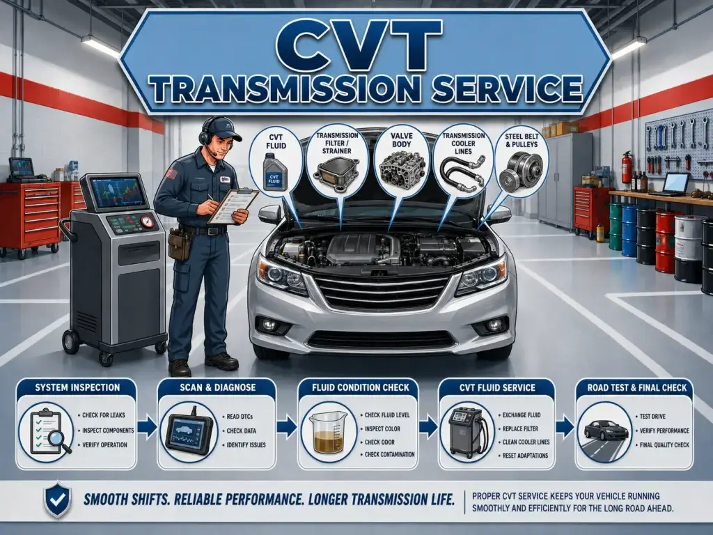 CVT Transmission Service Denton, TX.